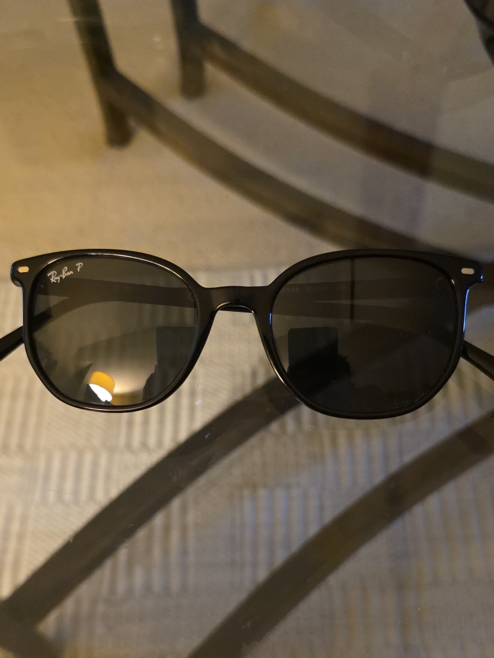 Ray-Ban Black Polarized Sunglasses - Elliot 59/19